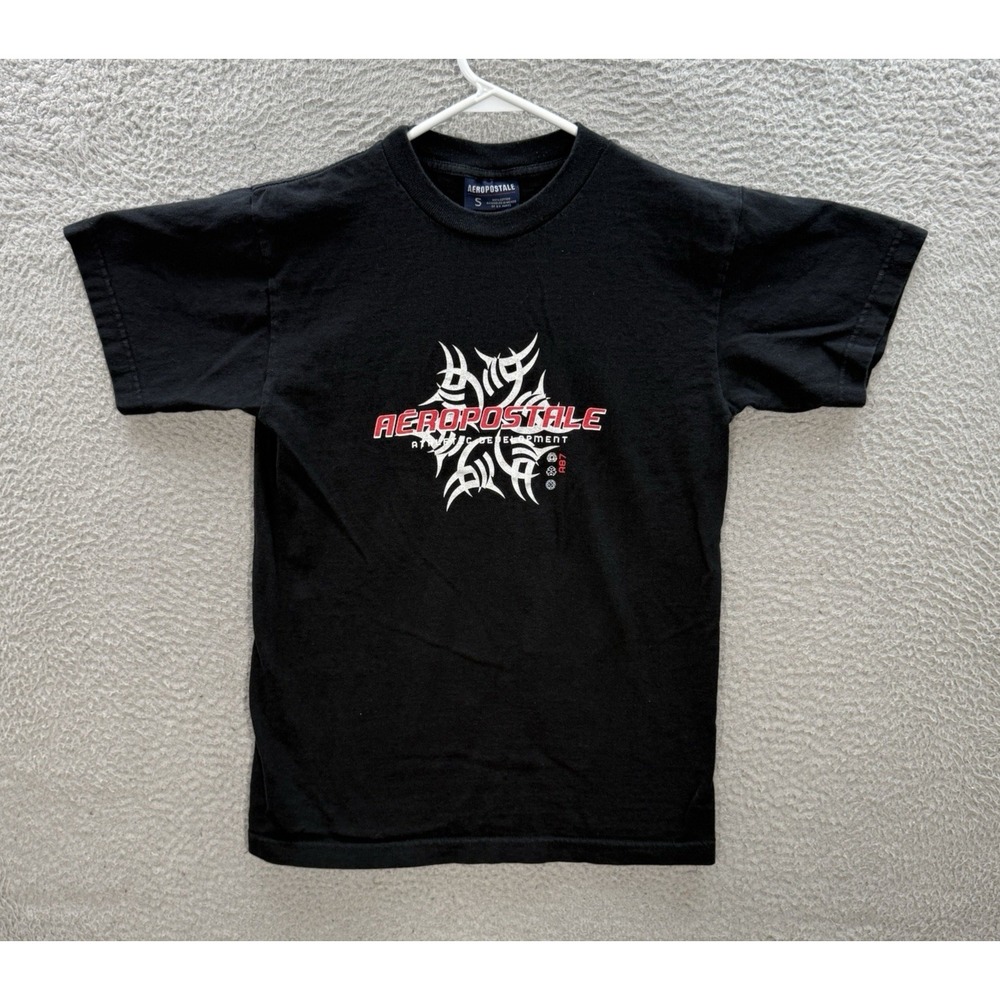 Vintage Aeropostale Shirt Adult Small Black Skater Grunge Thrasher 90s Y2K